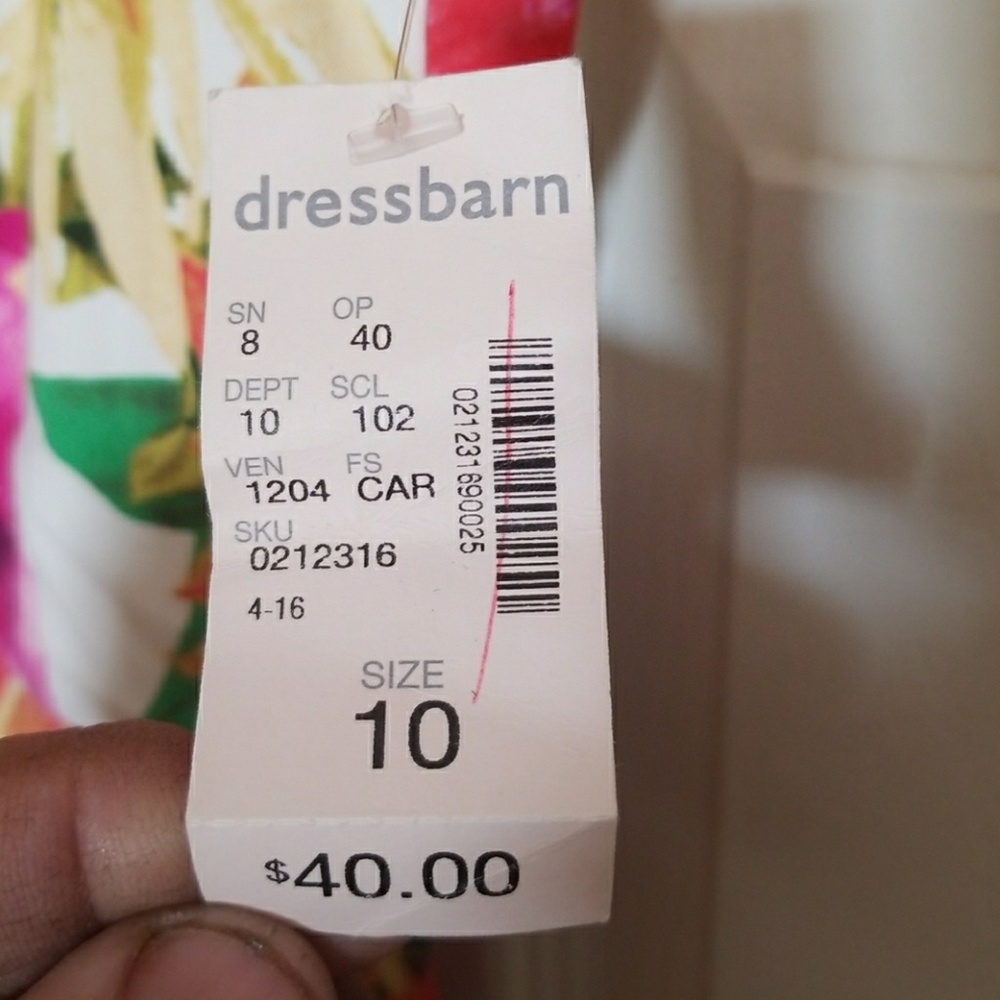 13# Dress barn floral sleeveless - Picture 4 of 4